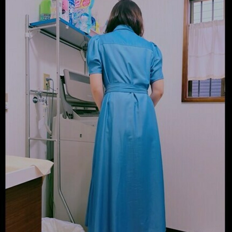 服着たまま洗濯機で角オナニーしました