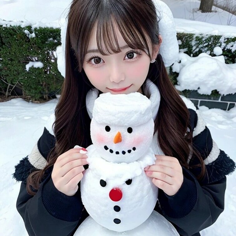 雪と私どっちが可愛い？