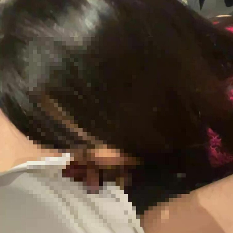 階段ですでに、、、おしゃぶり💓