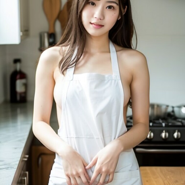 裸エプロン❤
