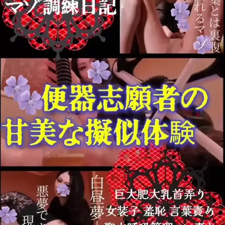 白昼夢ーー
 
 これは現実なのか
 それとも悪夢か…
 
 【便器志願者の甘美な疑似体験】
 
 マゾの