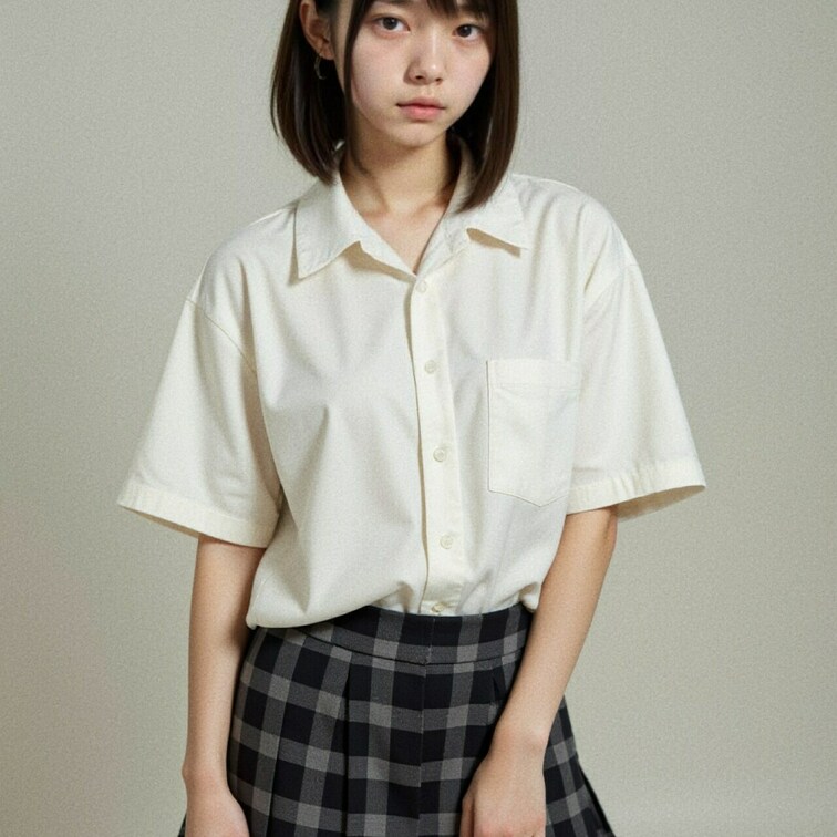 制服コスプレだよ〜♡