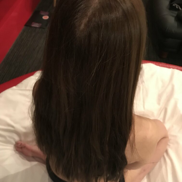 三つ編みを解いた後の髪✨
ゆるいウェーブがいい感じ😙