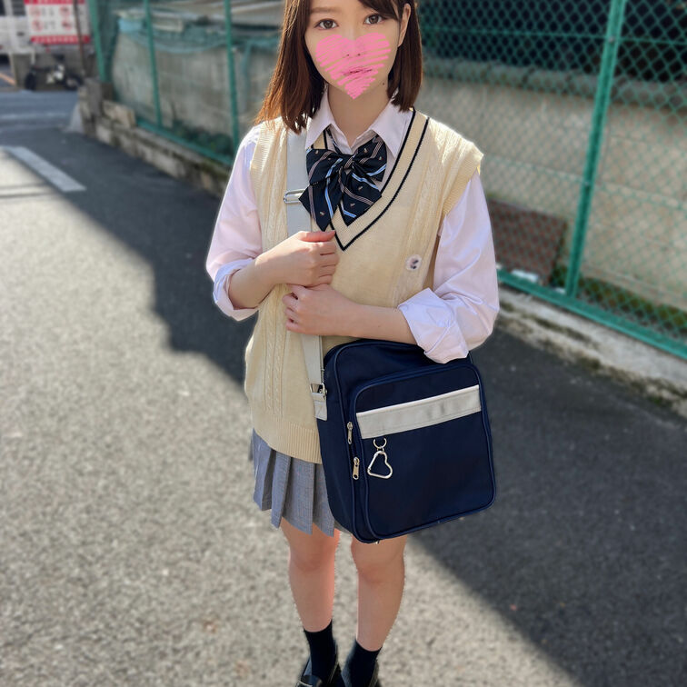 【個人撮影】顔出し都立K①学校サボってやってきたショートカットのミニスカ女子とパパ活_遊び盛りな美小女に連続挿入→連続中
