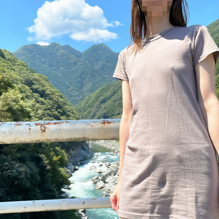 ✨人妻モデル✨
大自然に溶け込むノーブラのユウ💗
ちっぱいが渓谷に溶け込んでます😍😍😍
そんな妻ユウの