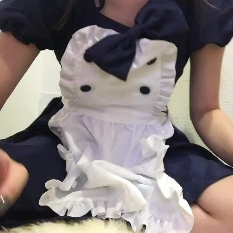 メイドの格好でディルドやらされました😣💕