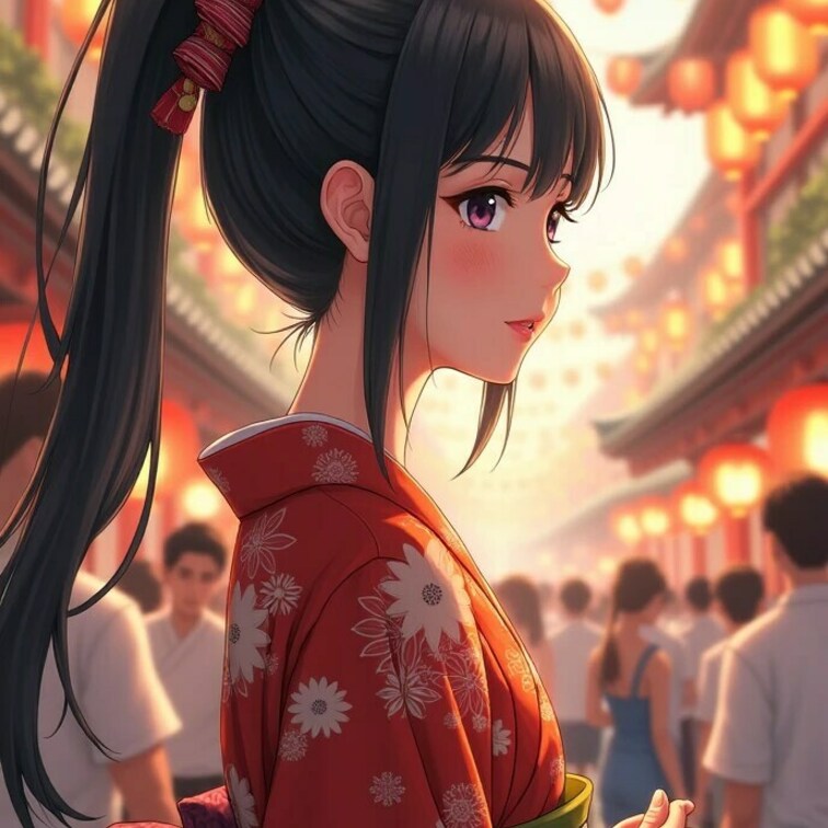 お祭り君と来たかったんだ♪