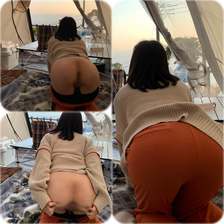 キャンプ行った際に入り口全開で尻だしした時のものです。。笑