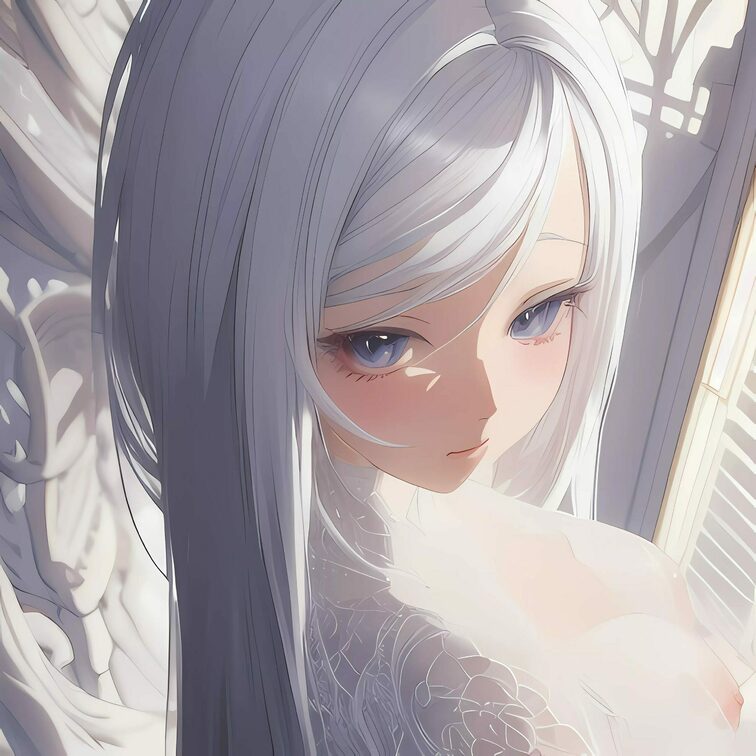 こんにちは。初投稿です。
とってもかわいい白髪美女の女の子をみてください！