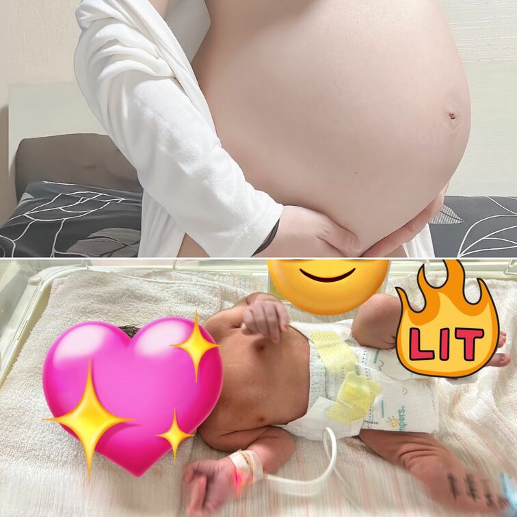 本日○○○共に健康で産まれました❗️