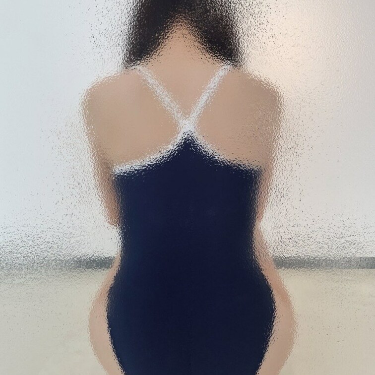 スクール水着三角座り🩱