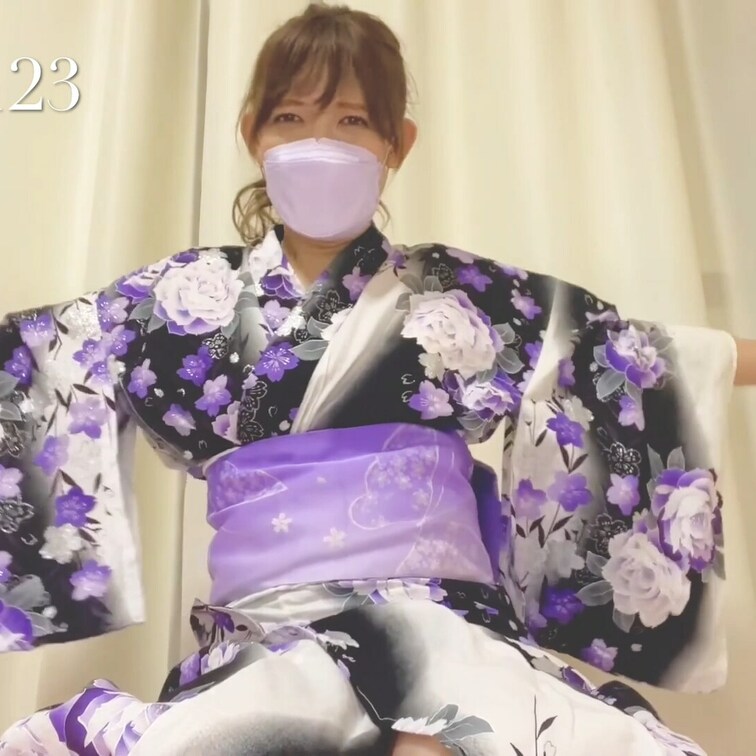浴衣着てみました💕