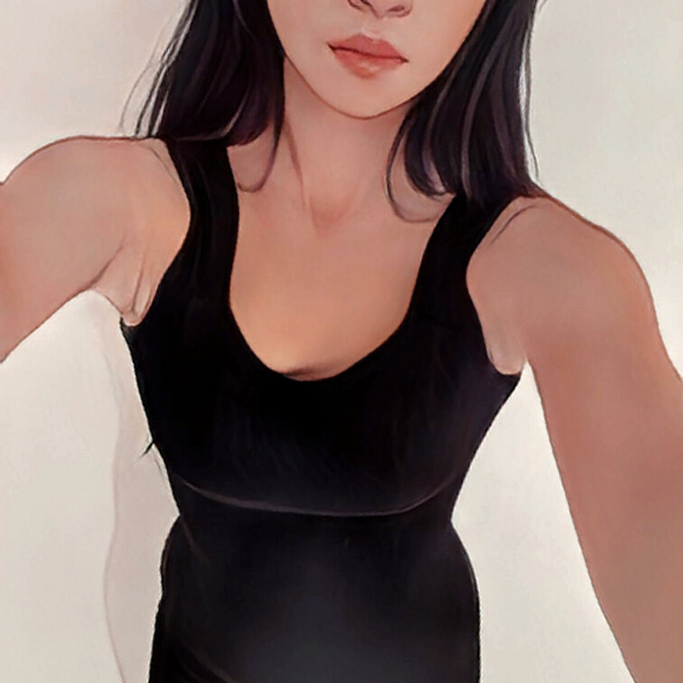 まだ顔出しは恥ずかしいから○○○加工してみたよ♡