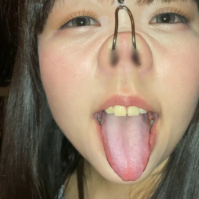 鼻フック、三方向鼻フック、鼻責め、顔責め、白目、豚鼻、鼻くそ、鼻毛観察、開口器、鼻フックペットボトルPART1【美月26