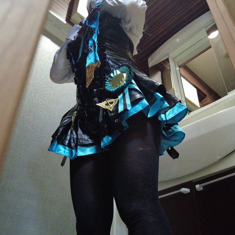コスプレ撮影会～原神 リネット脱衣～Model:まぐまぐちゃん
