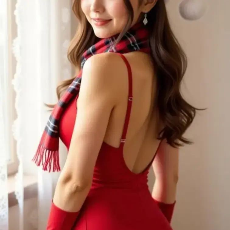 メリークリスマス…♡
今日はね、ゆりかが“ちょっと大胆なサンタさん”になってみたの。
後ろ姿、ずるいでしょ?