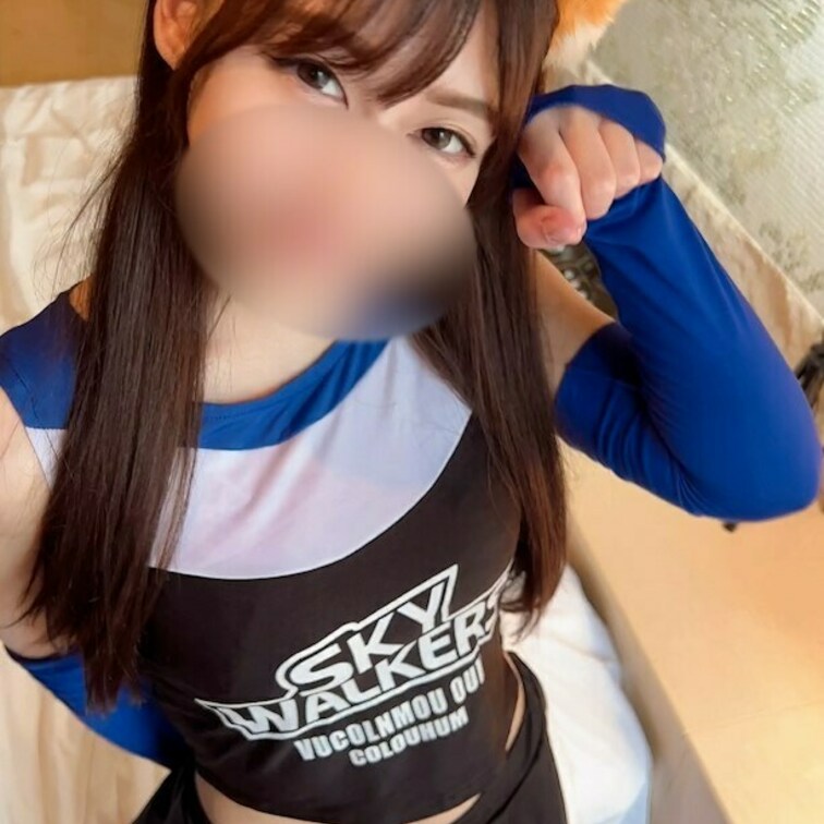 【個撮】20歳現〇受付嬢。モテたい系清楚系ｐ活女子３「きつねダ〇ス♡」踊ってみた。この後、めちゃくちゃ中出しセックスしま