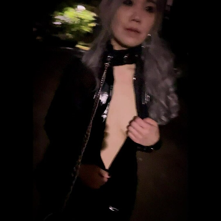 首輪でお散歩