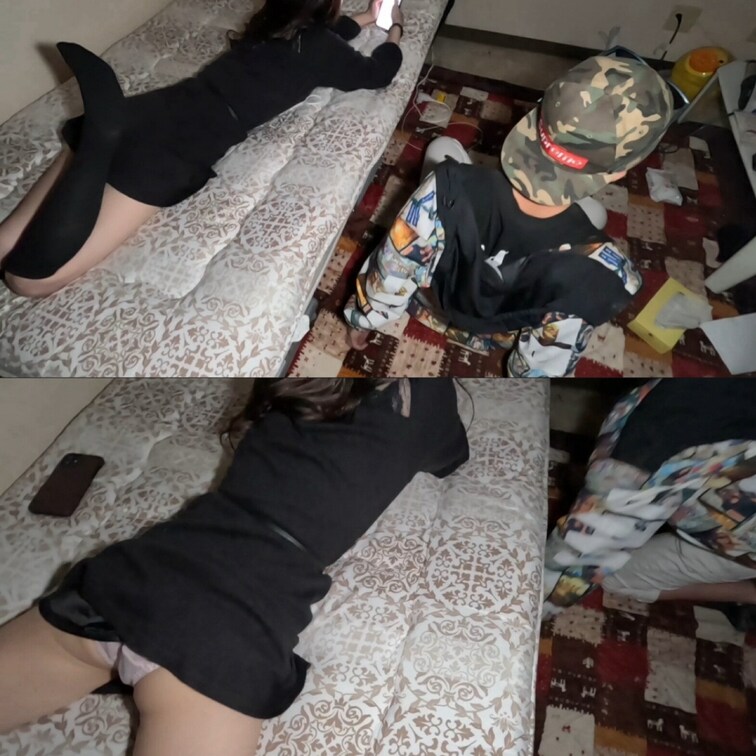 前回、自宅にお邪魔してハメ撮りさせてもらった炉理すぎる友人宅に今度は僕の友達も連れて遊びに行き、その時のりで3 Pハメ撮