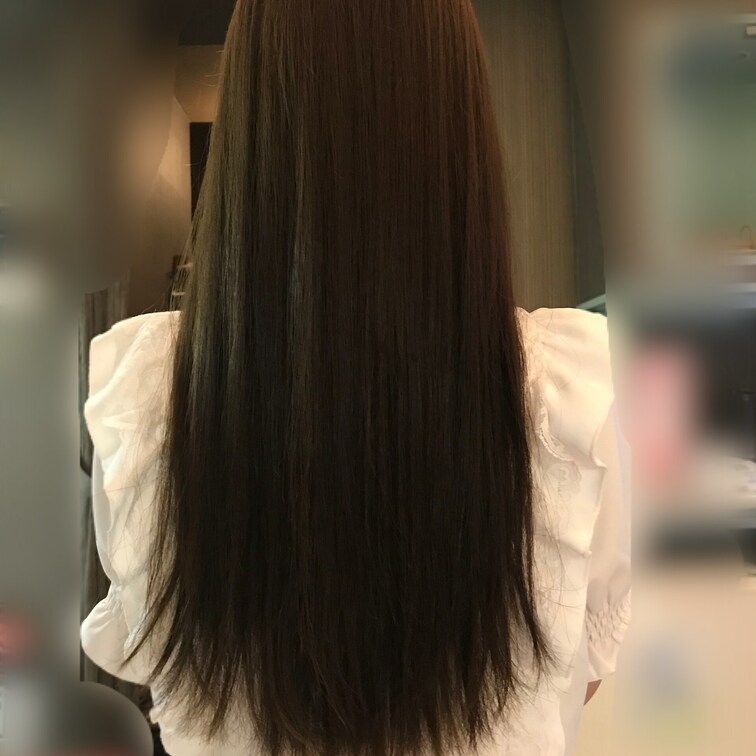 プレイ前の綺麗なロングヘア💇‍♀️✨