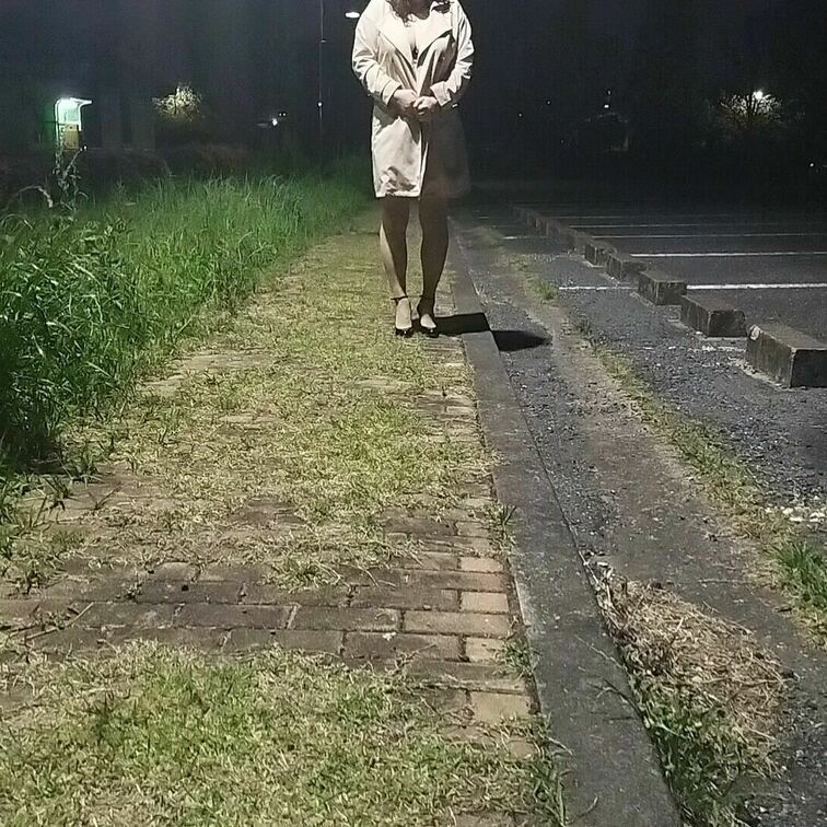 深夜の公園にて
コートの下はカップレスブラ
巨乳を晒すOL