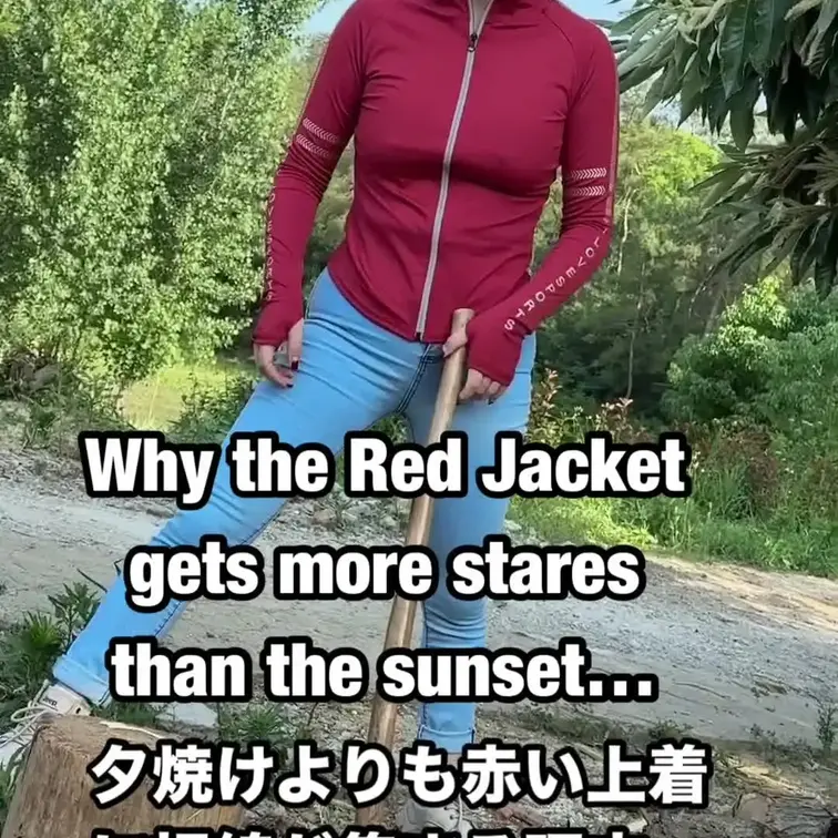 え？これですか？ファスナーの調子を見てただけですよ😅