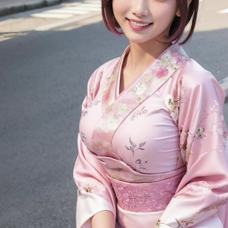 この時期の着物は暑いね（Kimono is hot this time of year.）
