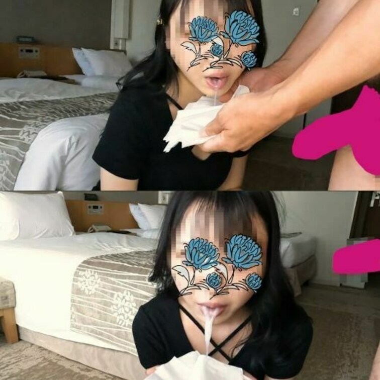 清純童顔美〇女JD（黒髪クールビューティ風）が専用部屋でサク抜き４連続口内発射☆セルフイラマ得意な瑠奈ちゃん9回目（この