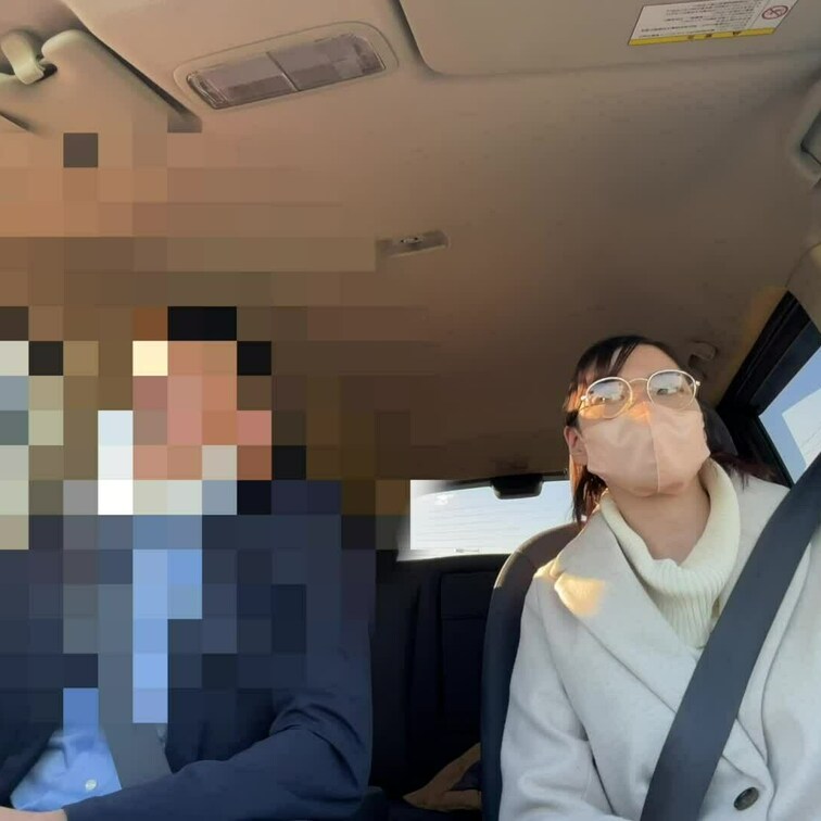シャイなHカップ爆乳女子大生に車内でフェラしてもらった①（ひな／22歳／女子大生）