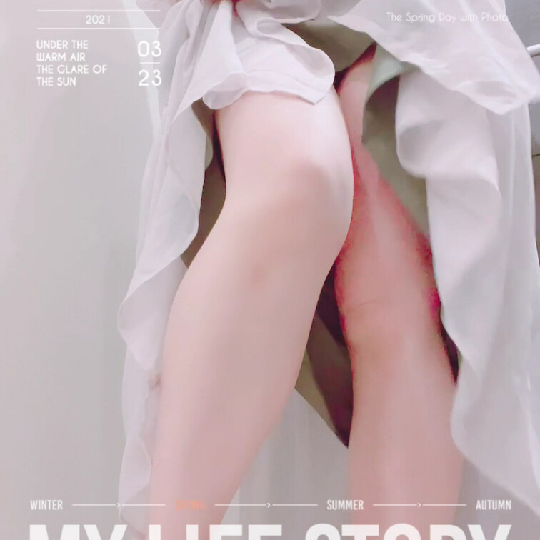 清楚系ロングワンピースの中身は…😶‍🌫️💓