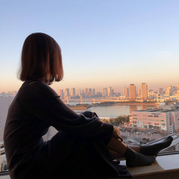 こないだ、夕焼けがとっても綺麗だったのー