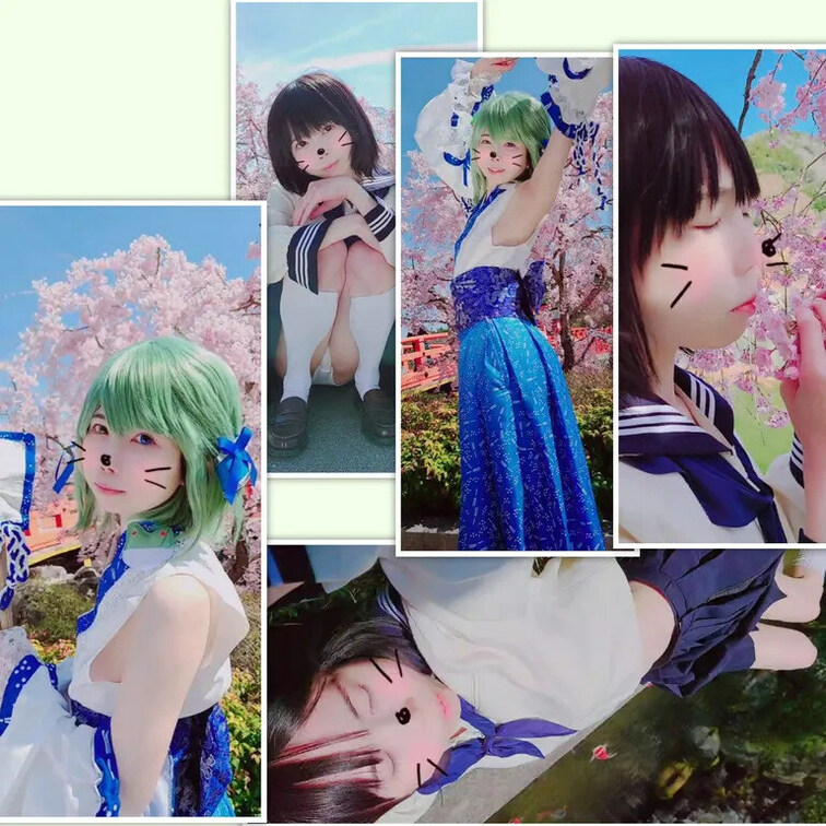 【ショート版】(本編はたっぷり4分半🌸)東方project早苗さん&セーラー服での桜お外撮りダイジェスト

綺麗に大
