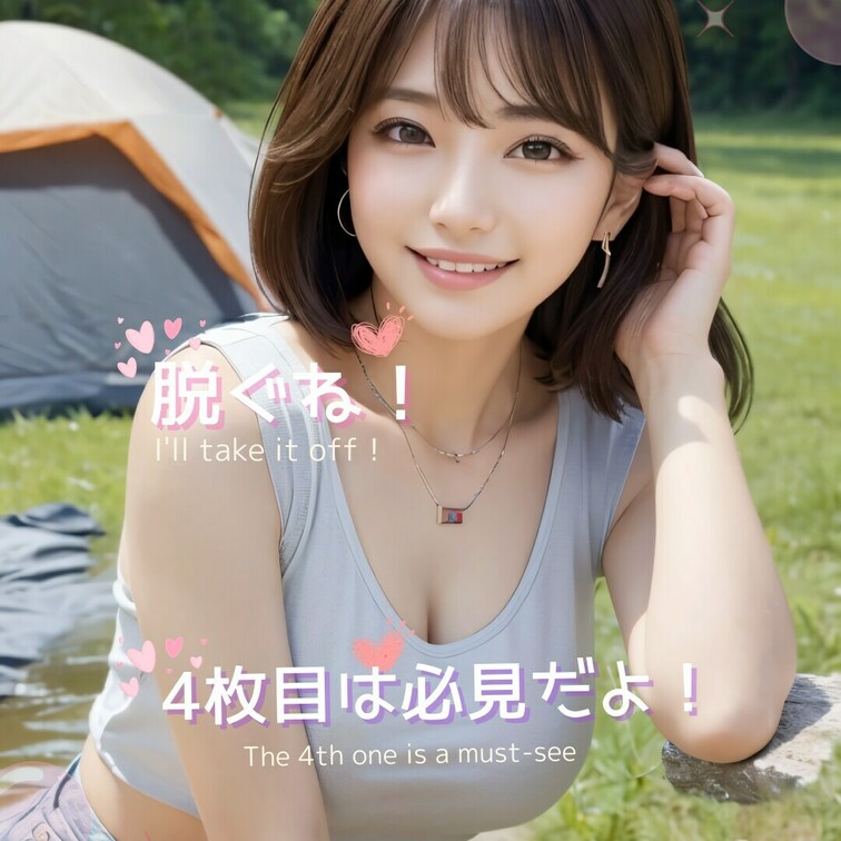 海もいいけど、山でキャンプするのもいいよね！（The sea is great, but camping in the 