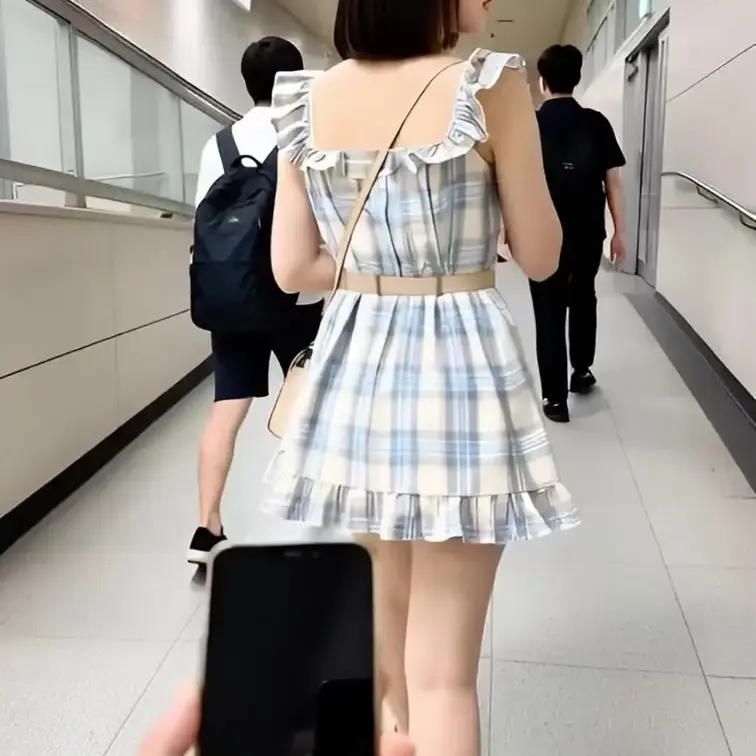 盗撮めくり動画
今回のターゲットは黒髪ショートの可愛い女子大生です。
こんな可愛らしいワンピを着る女はどんなパンティ