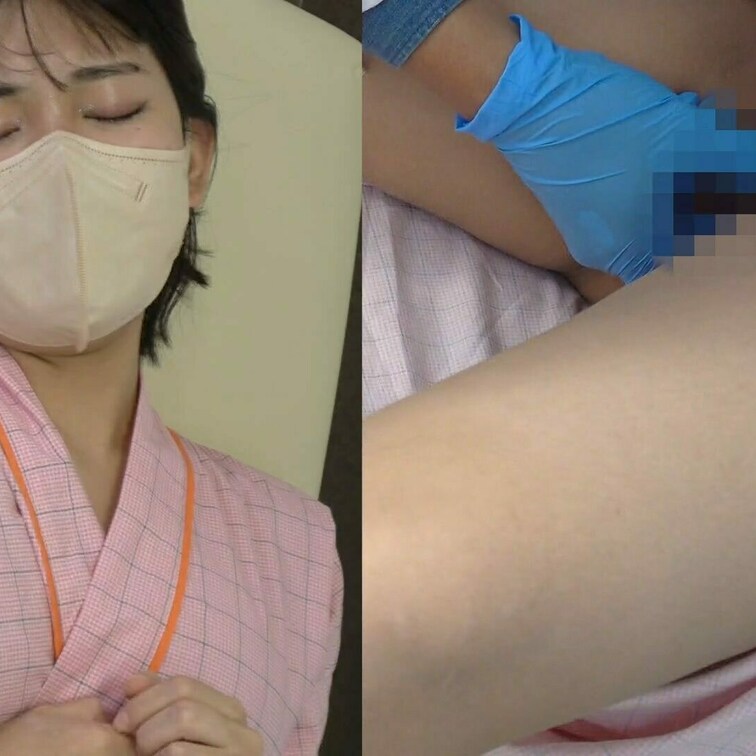 チョイ見せ。本編は単品販売へ→
【悪徳診察⑨】最高級の乳房いじり。中潮吹きの黒髪ＧカップドＭ女性に巨根挿入検査しました