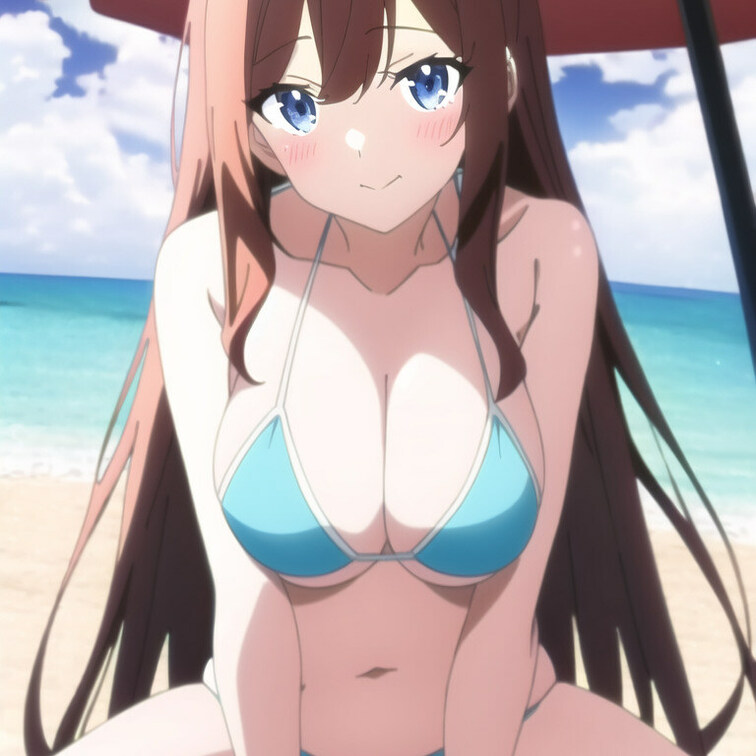 海辺のビキニガール1