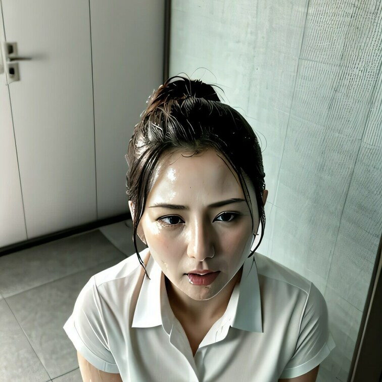 【人妻Uさんを呼びだして。。。】
彼女のぶっかけ顔フェチ画像
彼女のぶっかけショットです。
単品販売です！
