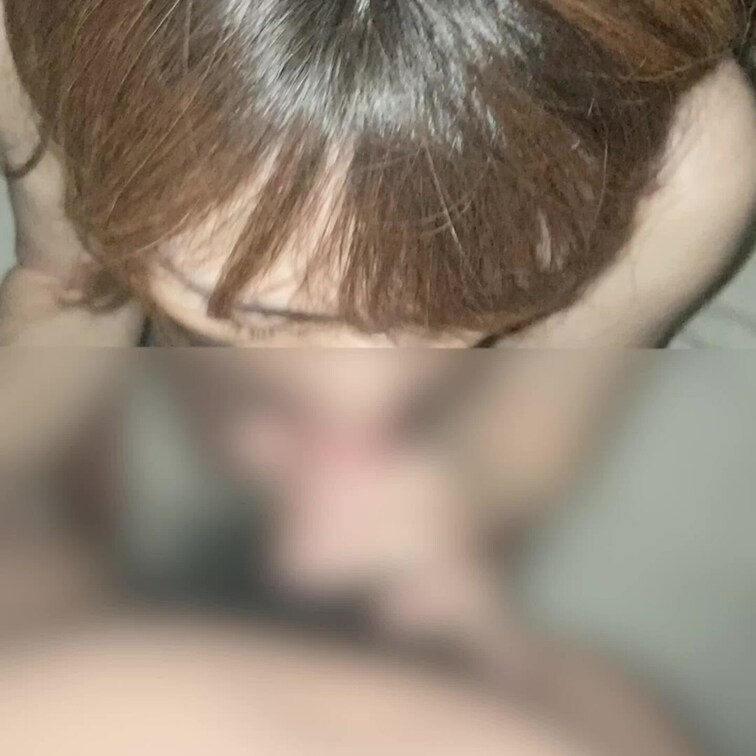 うっすら顔出しエロ妻ふぇら💕