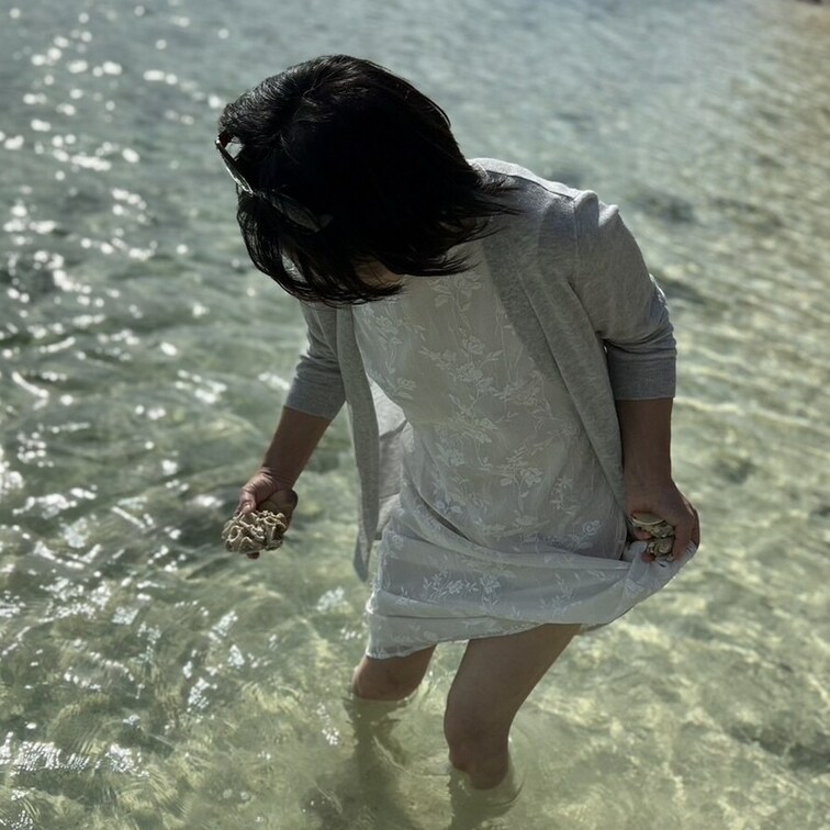 海って楽しい😄♪
