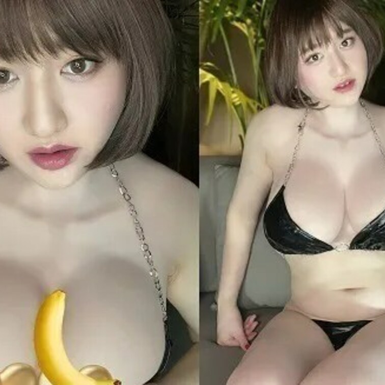 「金属チェーン紐のレザー地ビキニ水着で…挟んで、欲しい？」

泳ぐために、さらにはビーチやプールでもおそらくは着るこ