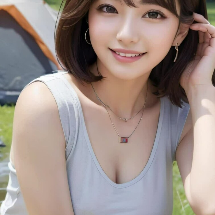 海もいいけど、山でキャンプするのもいいよね！（The sea is great, but camping in the 