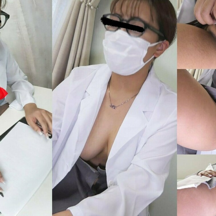 【メンズ美容外科女医のドエロ下着を見た！】スケスケ具漏れパンティ＆ハード胸チラ【眼鏡カメラ】銀座のメンズ用美容クリニック