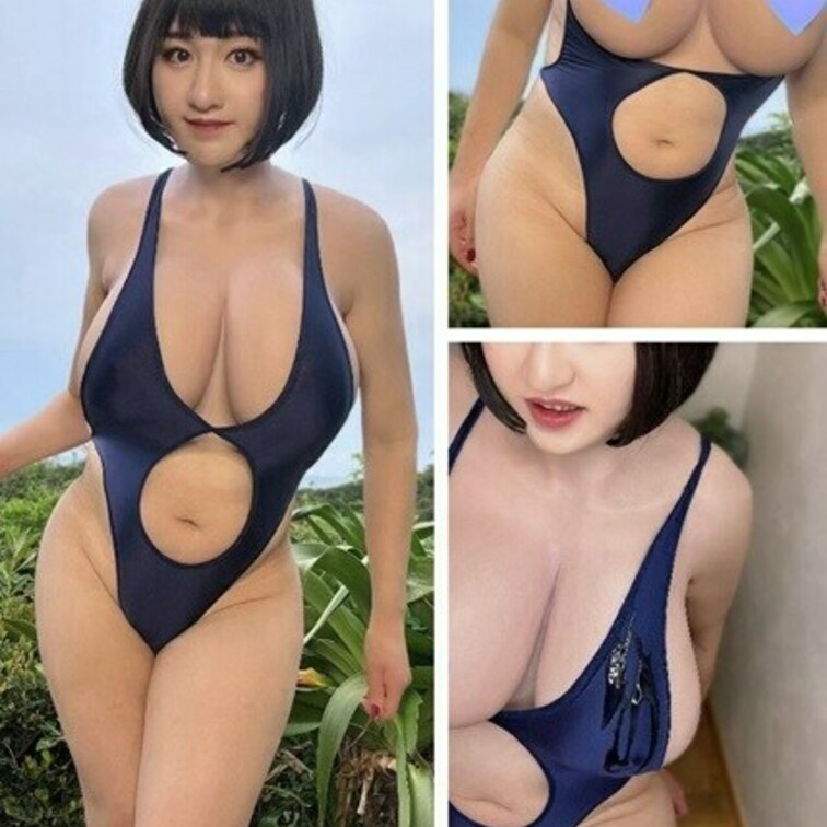 「超ハイレグ水着を着たわたしが…トイレでフェラ奉仕…」
※注:撮影は個人貸切の場にて行いましたので
公共屋外ではござ