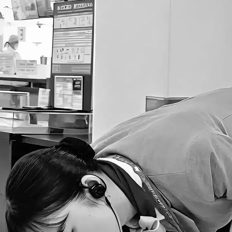 2月13日
〇〇空港国内線手荷物検査場にて
大人しく真面目そうなグランドスタッフを発見
初めは嫌がっていたグランド