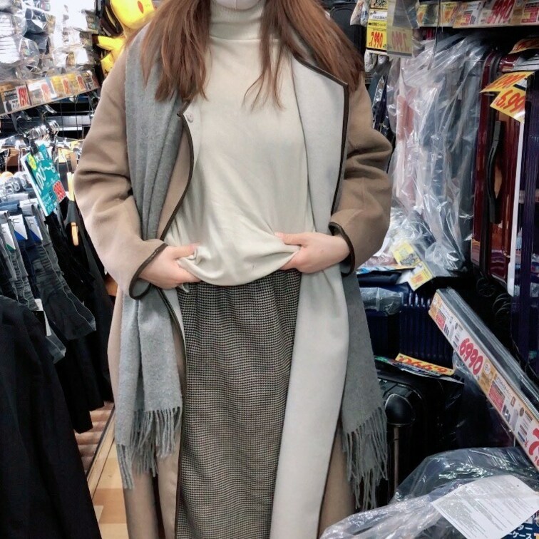 ド○キで露出💓