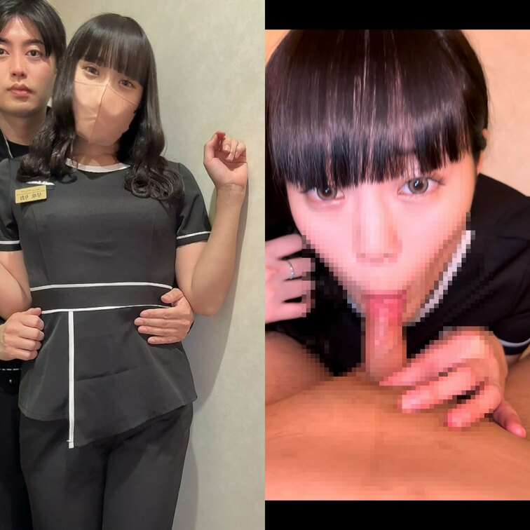 脱毛サロンの店員のフェラ