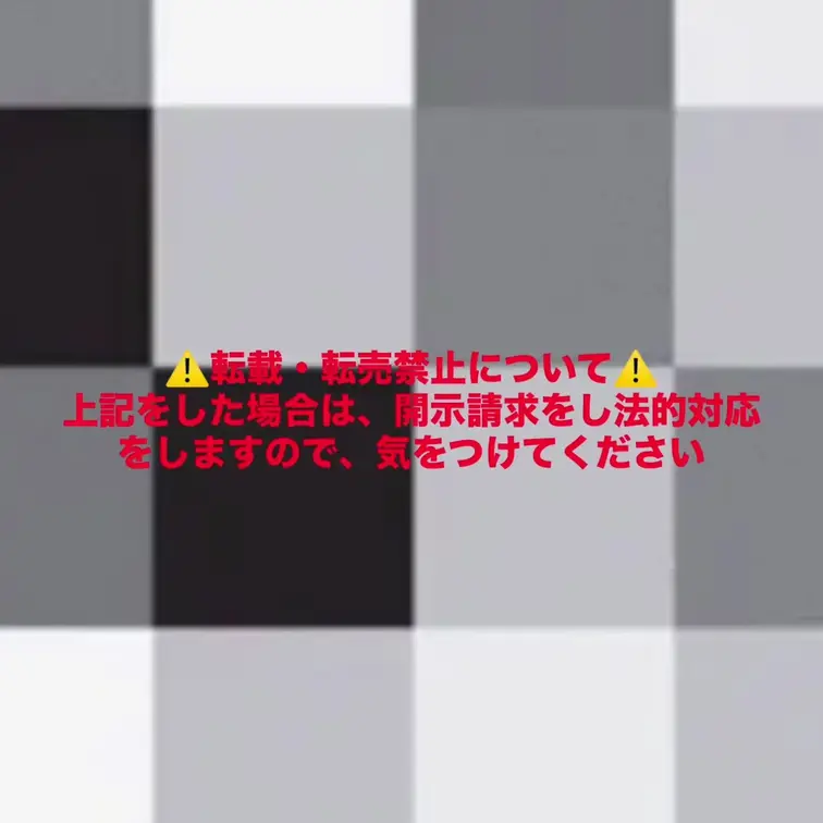 ⚠️転載・転売について⚠️
上記を行った場合、こちらで開示請求やそれ相応の法的手続きをします。よろしくお願いします。