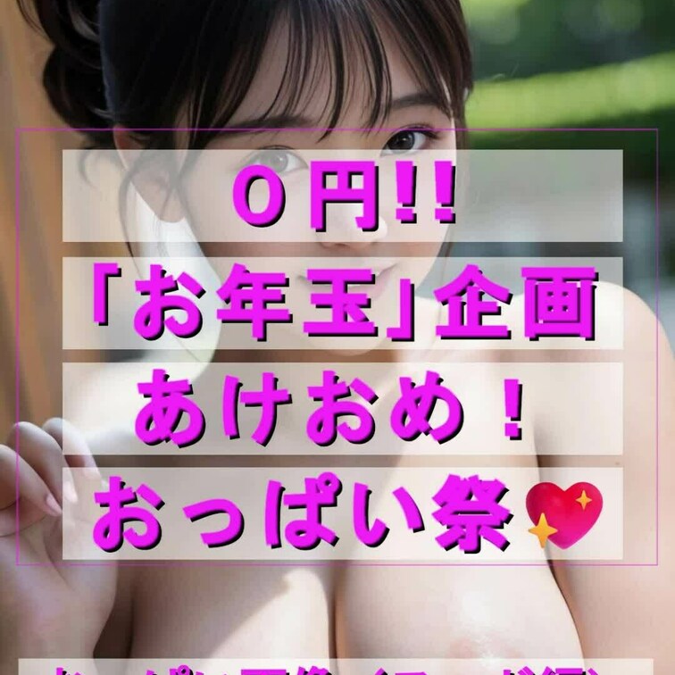 「おっぱい祭💖」５回目！一般向けの３回目で、最終回です！

「おっぱい祭💖」では、
１月１日～５日間「おっぱい画像