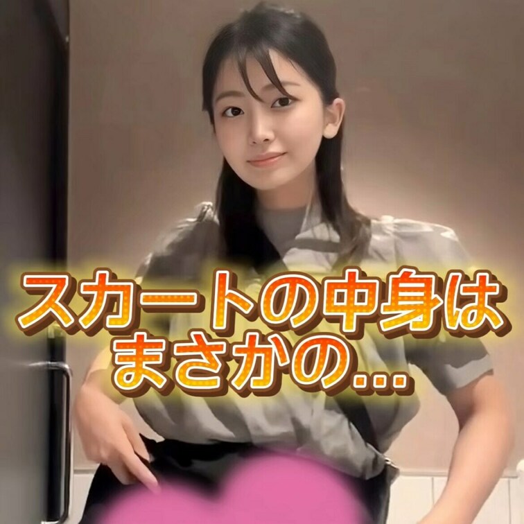 スカートの中身って実は...❤️

今日から3日間連続投稿するね！
みんなには見せてない姿を公開しちゃってます//