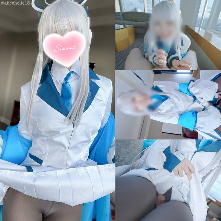 🤍 甘サド脳トロ淫語で誘惑され射精コントロール♡『絶対、ヒミツですよ？♡』 破れタイツに生〇入♡ 見つめられながらご褒美
